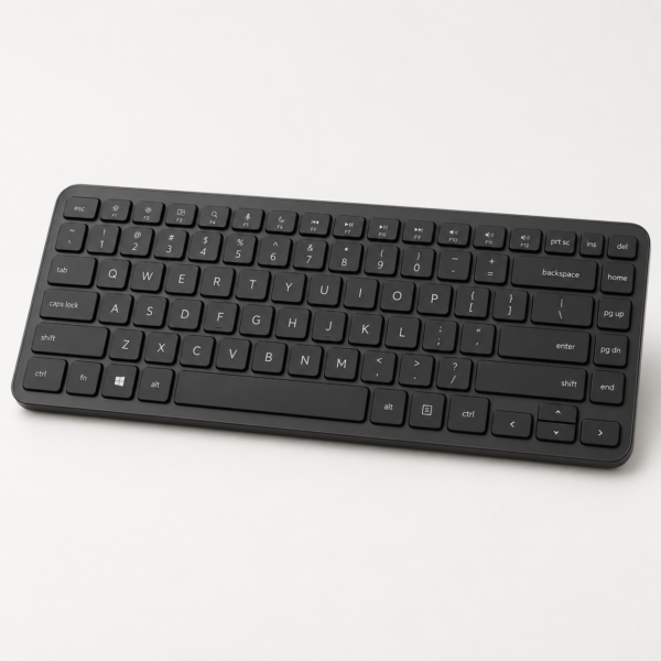 6650ce7b-645c-4794-b019-eee2f65f5e9d Wireless keyboard with a matte black finish