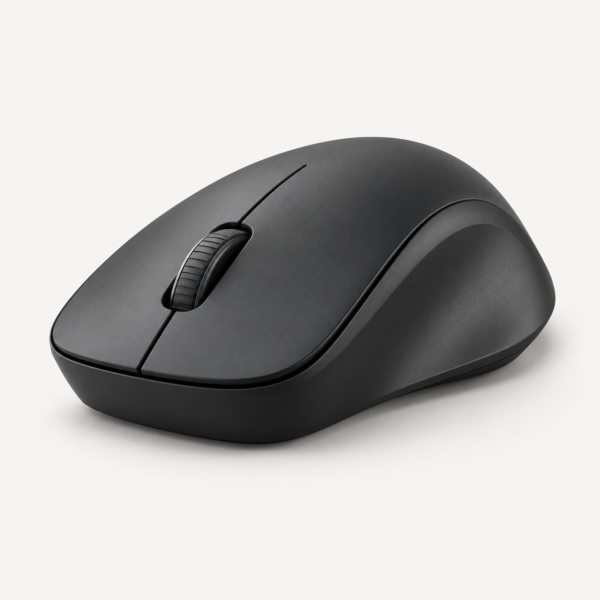 8ebee443-f681-4005-b657-3d720d7c700b A sleek wireless mouse with a matte black finish