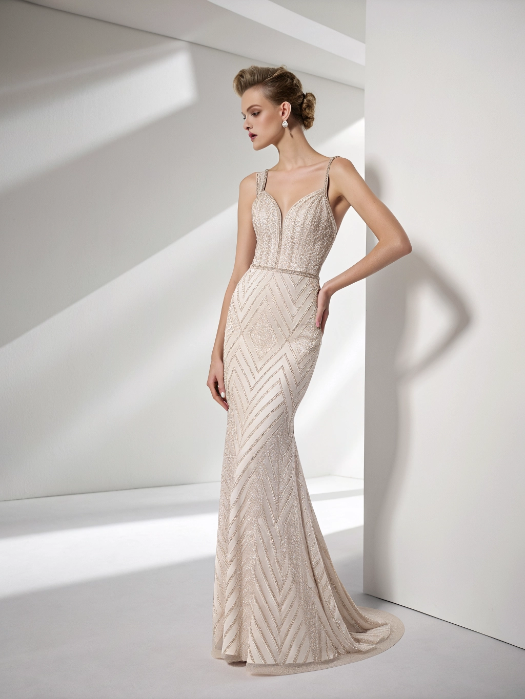 Sculpted Evening Dress